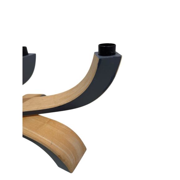 Mid Century Modern Gray & Tan Design Home Stockholm Candleholder Jonas Grundell - Picture 10 of 12